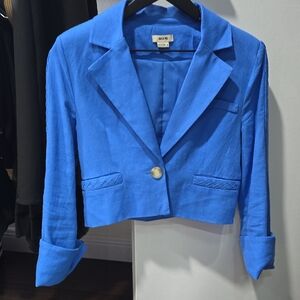 Jason Wu Vibrant Blue Cropped Blazer
